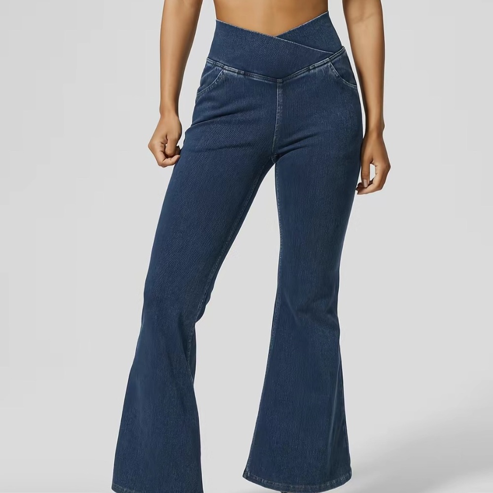 Halara Flex High Waisted Crossover Jeans